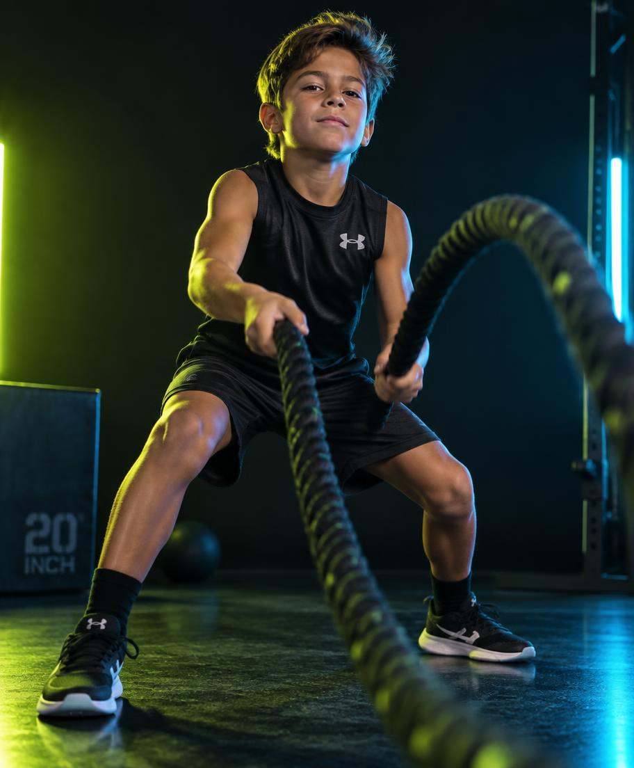 Young athlete training at Champ Camp